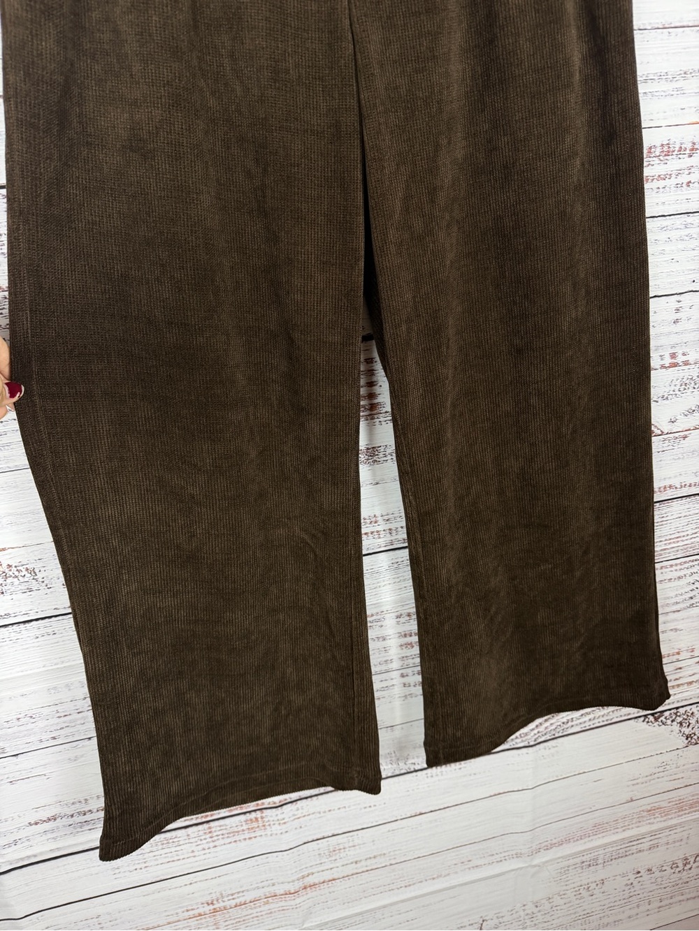 NWOT Cider Brown Corduroy Wide-Leg Pants – Size M - Picture 5 of 7